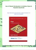 Hex A Playful Introduction 1st Edition Ryan B&period; Hayward - PDF Download