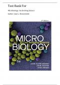 Test Bank For Microbiology&colon; An Evolving Science 6th Edition&comma; by  Joan L&period; Slonczewski&period; All Chapters 1-28&period; 