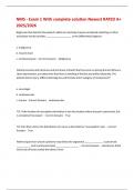NMS - Exam 1 With complete solution Newest RATED A&plus; 2025&sol;2026 