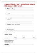 PHA 6935 Module 2 Quiz &vert; Questions and Answers&vert; 2025 Update &vert; 100&percnt; Correct&period;