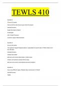TEWLS 410  Question 