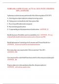 NEBRASKA MPJE EXAM &lpar; ACTUAL 2025&rpar; WITH VERIFIED 100- ANSWERS