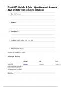 PHA 6935 Module 4 Quiz &vert; Questions and Answers &vert; 2025 Update with complete solutions&period;