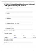 PHA 6935 Module 6 Quiz &vert; Questions and Answers &vert; 2025 Update with complete solutions&period;