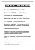 WILKES NSG 526 EXAM 3 