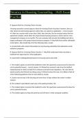 Tenancy in Housing Counseling &ndash; HUD Exam Practice