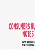 Consumers grade 12 IEB notes 