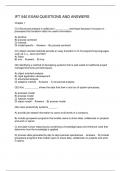 IFT 540 EXAM QUESTIONS AND ANSWERS