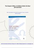 The Gospel of Mary 1st Edition Esther De Boer - PDF Download