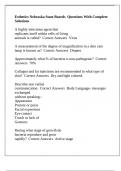 Esthetics Nebraska State Boards  Questions With Complete Solutions