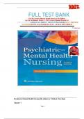 FULL TEST BANK For Psychiatric-Mental Health Nursing 7th Edition by R&period;N&period; Videbeck&comma; Sheila L&period;&comma; Ph&period;D Latest Update Graded A&plus;