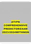 ATI PN Comprehensive Predictor Exam 2023 2024 With NGN &lpar;CORRECT VERIFIED ANSWERS&rpar;