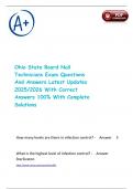 Ohio State Board Nail Technicians Exam Questions And Answers Latest Updates 2025&sol;2026 With Correct Answers 100&percnt; With Complete Solutions