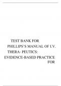 Phillips&rsquo;s Manual of I&period;V&period; Therapeutics &lpar;8th Edition&comma; Lisa Gorski&rpar; &ndash; Complete Test Bank with Answers