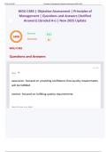 WGU C483 &vert; Objective Assessment &vert; Principles of Management &vert; Questions and Answers &lpar;Verified Answers&rpar; &lpar;Graded A&plus;&rpar; &vert; New 2025 Update