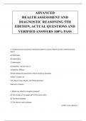 ADVANCED HEALTH ASSESSMENT 