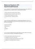 Maternal Newborn ATI Questions & Answers&period;