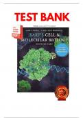 Test Bank for Karp&rsquo;s Cell and Molecular Biology&comma; 9th Edition&comma; Gerald Karp&comma; Janet Iwasa Chapters 1 - 18