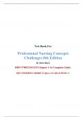 Test Bank For Professional Nursing Concepts Challenges 8th Edition By Beth Black ISBN 9780323431125 Chapter 1-16 Complete Guide&period; 2025 VERIFIED CORRECT Q&A&colon; GUARANTEED A&plus;