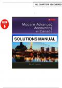 Modern Advanced Accounting in Canada &ndash; 9th Edition &ndash; Hilton & Murray &ndash; Complete Solution Manual