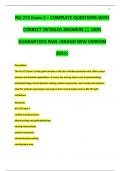  NU 272 Exam 2 &ndash; COMPLETE QUESTIONS WITH CORRECT DETAILED ANSWERS &vert;&vert; 100&percnt; GUARANTEED PASS <BRAND NEW VERSION 2025>