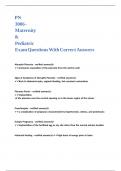PN 3006 - Maternity & Pediatric Exam Questions With Correct Answers