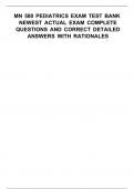 MN 580 EXAM STUDY GUIDE &vert; QUESTIONS AND CORRECT ANSWERS &vert; GRADED A&plus; &vert; VERIFIED ANSWERS &vert; LATEST VERSION &vert; JUST RELEASED
