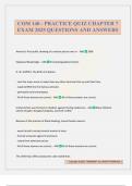 COM 140 - PRACTICE QUIZ CHAPTER 7 EXAM 2025 QUESTIONS AND ANSWERS