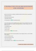 CTR PRACTICE EXAM 2025 QUESTIONS AND ANSWERS