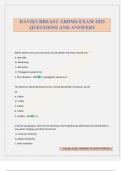 DAVIES BREAST ARDMS EXAM 2025 QUESTIONS AND ANSWERS
