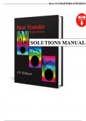 Solutions Manual &ndash; Heat Transfer 10th edition by Holman