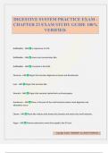 DIGESTIVE SYSTEM PRACTICE EXAM - CHAPTER 23 EXAM STUDY GUIDE 100&percnt; VERIFIED&period;
