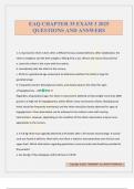 EAQ CHAPTER 35 EXAM 3 2025 QUESTIONS AND ANSWERS