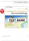 Corporate Financial Accounting &ndash; 16th Edition &ndash; Carl S&period; Warren & Jeff Jones &ndash; Complete Test Bank