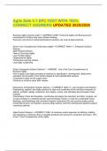 Agile Safe 5&period;1 SPC TEST WITH 100&percnt; CORRECT ANSWERS UPDATED 2025&sol;2026