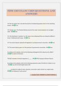 FDM 1303 EXAM 3 2025 QUESTIONS AND ANSWERS