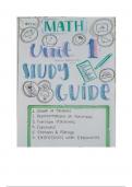Math Study Guide about functions&comma; domain&comma; range&comma; and expressions with exponents