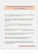 FILM CH 10 EXAM 2025 QUESTIONS AND ANSWERS
