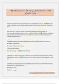 FILM EXAM 3 2025 QUESTIONS AND ANSWERS