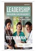 Leadership and Nursing Care Management 6th Edition by Huber Test Bank &vert; Complete Guide A&plus;