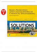 Solutions Manual - Basic Principles and Calculations in Chemical Engineering 9th Edition by Himmelblau and Riggs &vert; All 9 Chapters Covered