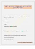 GEN DI PRAC EXAM 2025 QUESTIONS AND ANSWERS