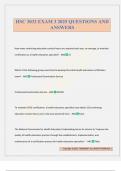 HSC 3032 EXAM 3 2025 QUESTIONS AND ANSWERS