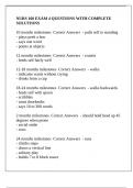 NURS 160 EXAM 4 QUESTIONS WITH COMPLETE SOLUTIONS