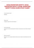 SCDA RADIATION SAFETY&comma; SCDA RADIATION SAFETY EXAM&comma; RADIATION SAFETY SCDA GIVEN STUDY GUIDE QUESTIONS AND ANSWERS 