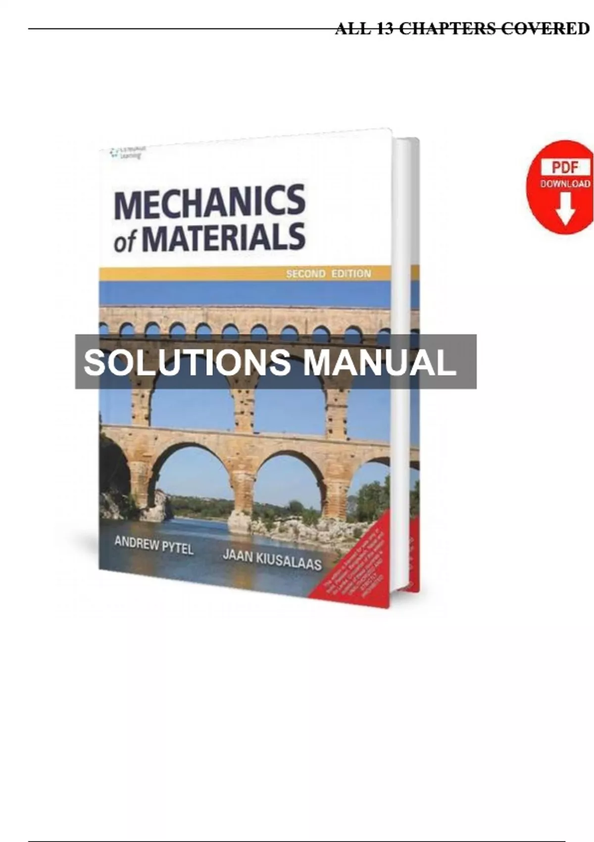 Solution manual for Mechanics of Materials, 2nd Edition, SI Edition. by ...