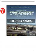 Solution Manual for Principles of Highway Engineering and Traffic Analysis 7th Edition by &lpar;Mannering&comma; 2021&rpar; &ndash; Covers Chapters &lpar;2 - 8&rpar;