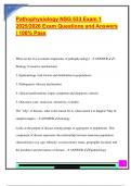 Pathophysiology NSG 533 Exam 1  2025&sol;2026 Exam Questions and Answers  &vert; 100&percnt; Pass 