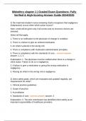 Midwifery chapter 1 &vert; Graded Exam Questions&colon; Fully Verified & High-Scoring Answer Guide 2024&sol;2025
