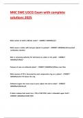 MKC SWE USCG Exam with complete solutions 2025&period;